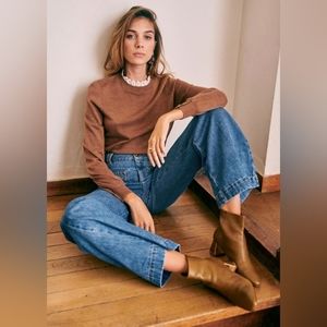 Sezane Paolo Jumper in Camel Brown